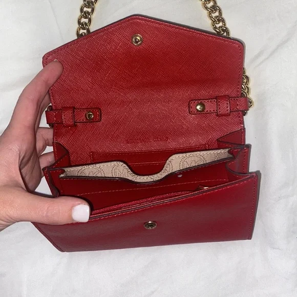 Michael Kors Red Cross Body Bag - Picture 3 of 6